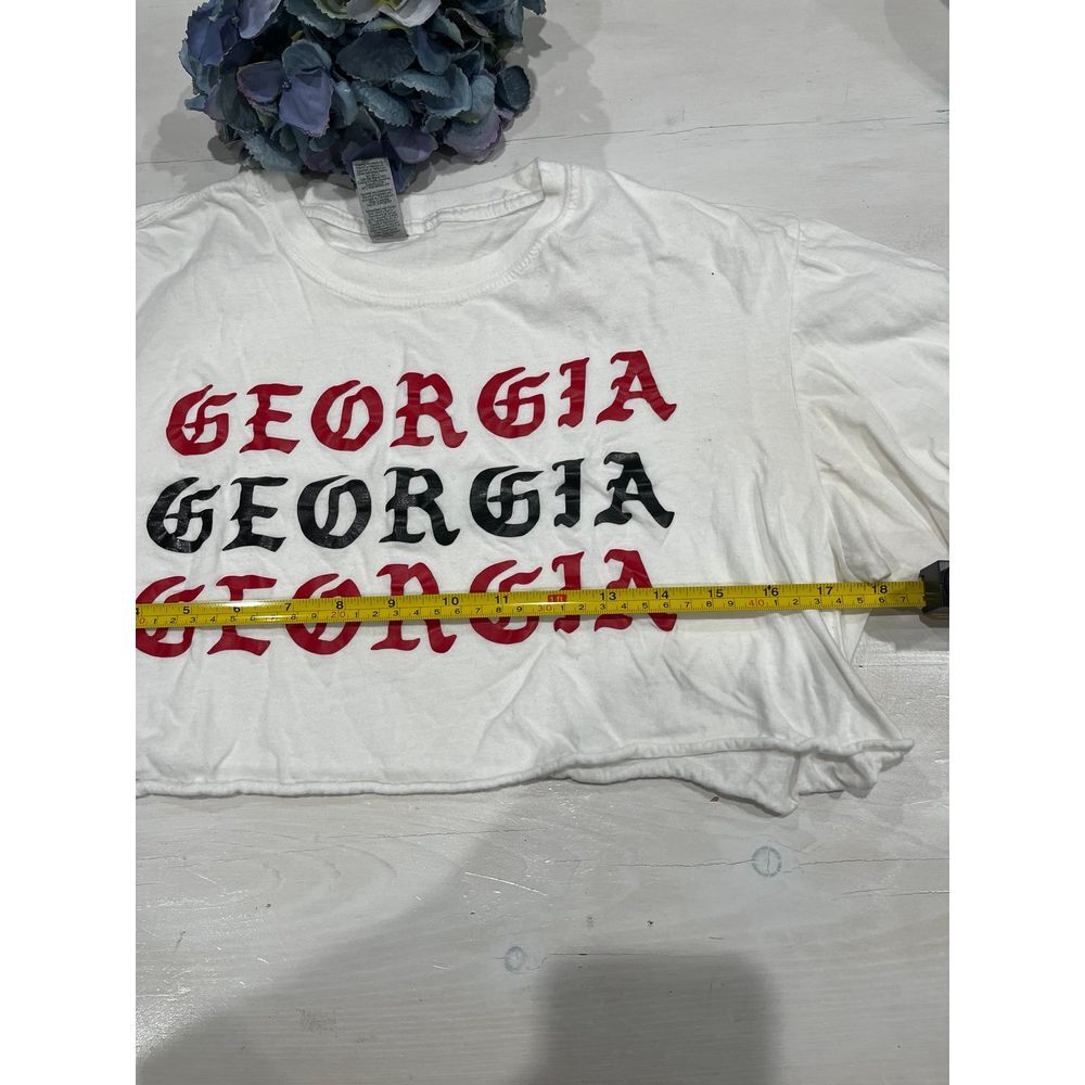 Custom made cropped Georgia t shirt size‎ medium - Picture 5 of 6